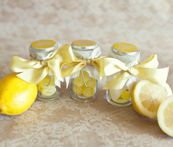Бонбоньерки с лимоном