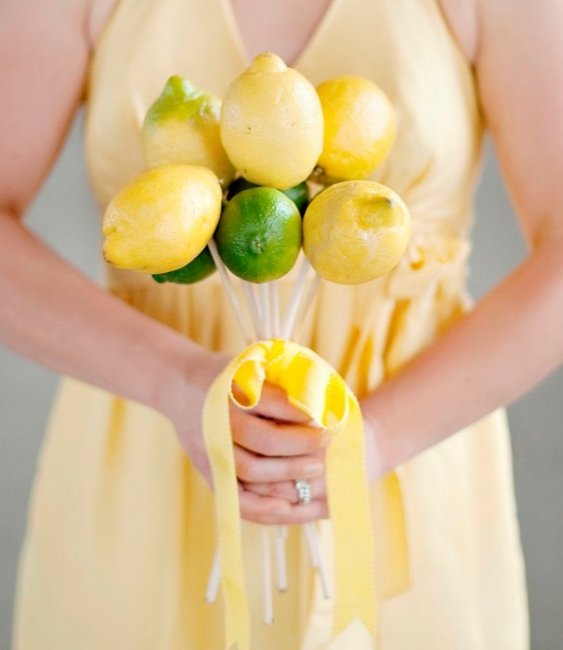 Букет в лимонном стиле