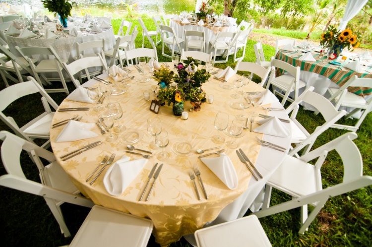 Свадебный банкет с круглыми столами