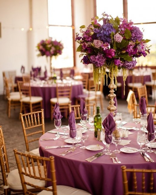 Свадьба в фиолетовом цвете