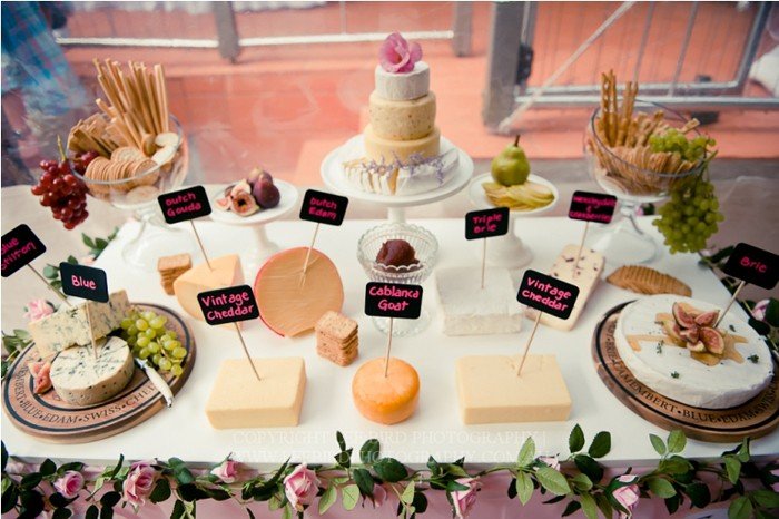 Сырный стол на свадьбу