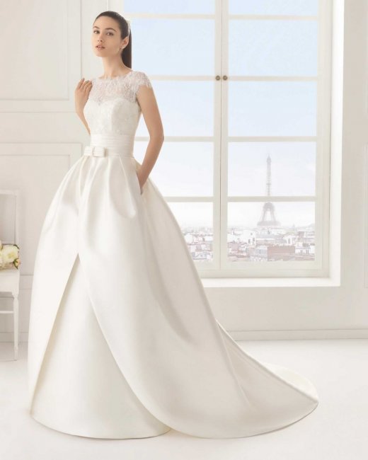 Свадебное платье с поясом