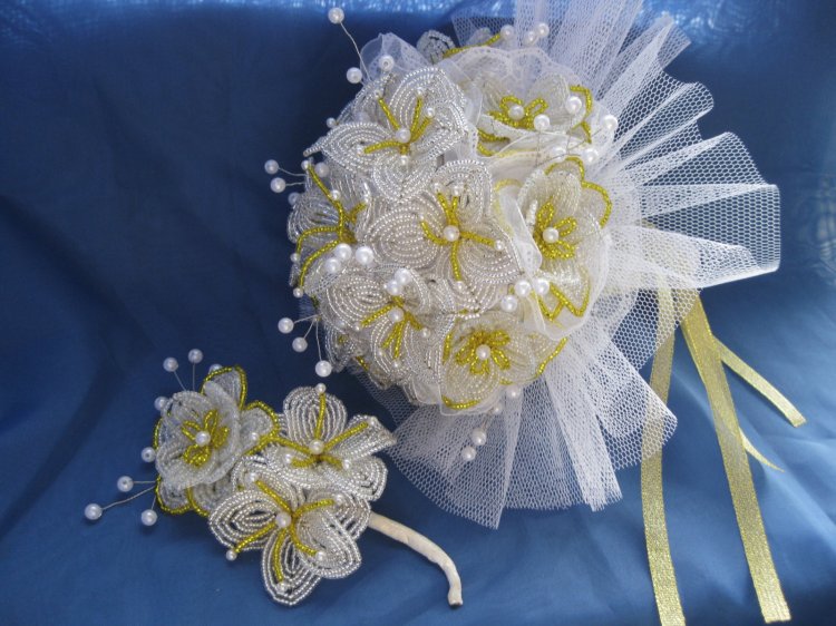 Букет Невесты ИЗ БУСИН своими руками / DIY: Bridal bouquet / NataliDoma