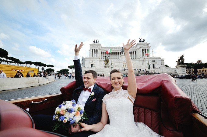 Свадьба в Италии. Рим.