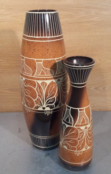 Напольные вазы Терракота для живых цветов высота 68 сантиметров и 50 сантиметров