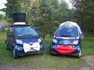 Свадьба на синих машинах