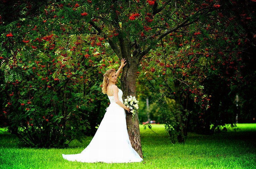 Специальная фотосессия невесты. Золотая Осень 2009г. Агентство праздников и развлечений 