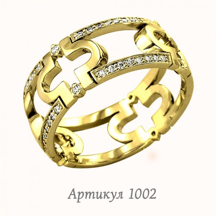 Истинно роскошное кольцо, украшенное россыпью бриллиантов.