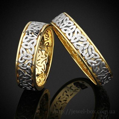 Обручальные кольца в кельтском стиле