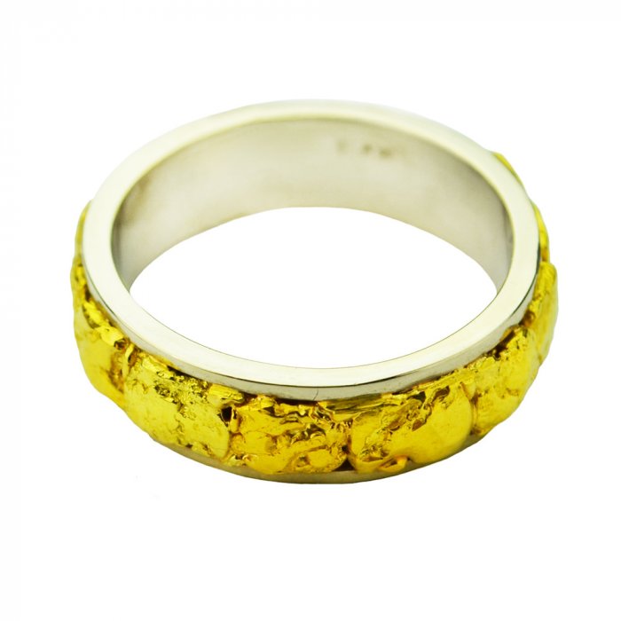 RareGold999 Обручальное кольцо из белого золота
