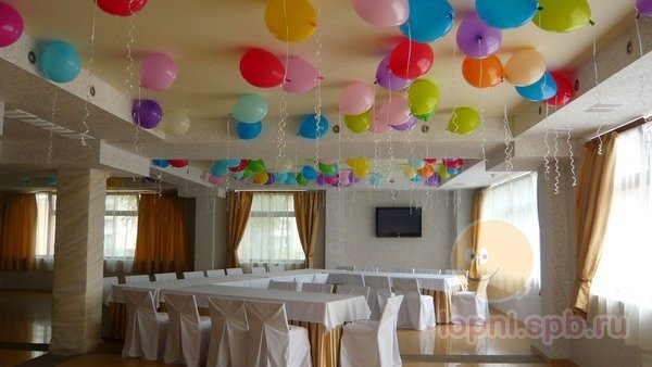 Воздушные шары с гелием под потолок 1399 руб (100 шт) Любых цветов!