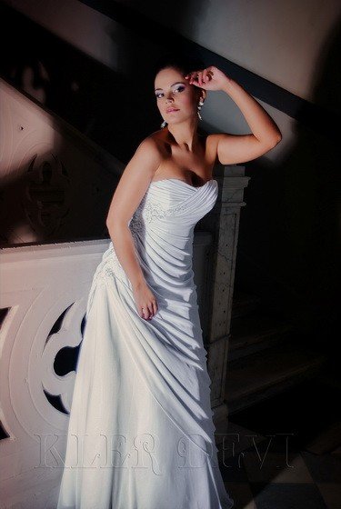 Свадебное платье Альбертина Люкс (Клер Деви) Цена 21500 руб. Силуэтное платье из шифона и атласа с к