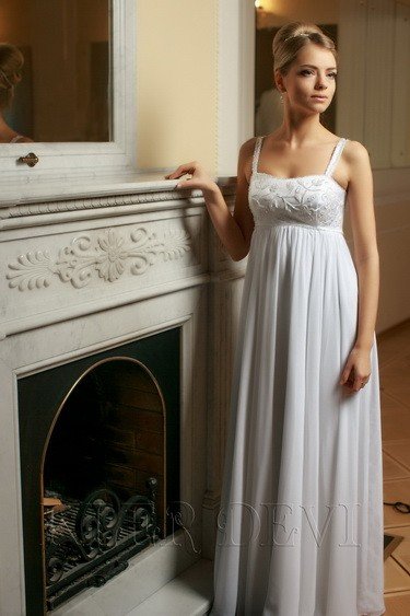 Свадебное платье Селена (Клер Деви) Цена 17500 руб. Платье в стиле ампир из мультишифона, с атласным