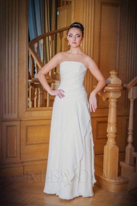 Свадебное платье Моника (Клер Деви) Цена 21500 руб. Силуэтное свадебное платье из мультишифона с кру
