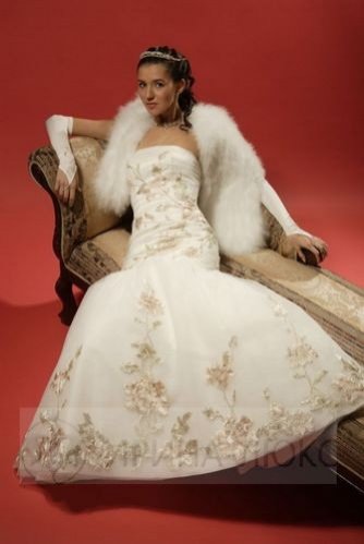 Свадебное платье Жозефина. Цена 31.000 руб. Цвет-крем.