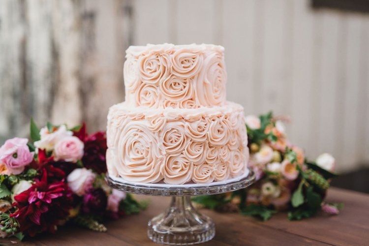 Свадебный торт с 3D-текстурой